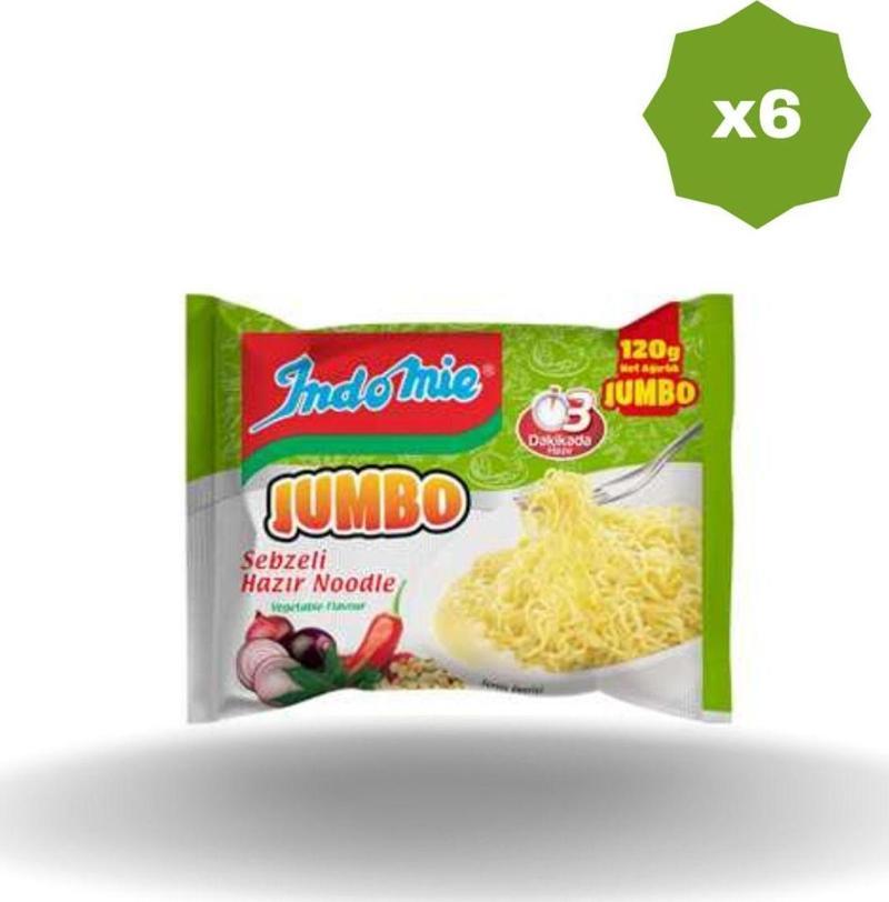 Jumbo Noodle Sebzeli 120G X 6 Adet