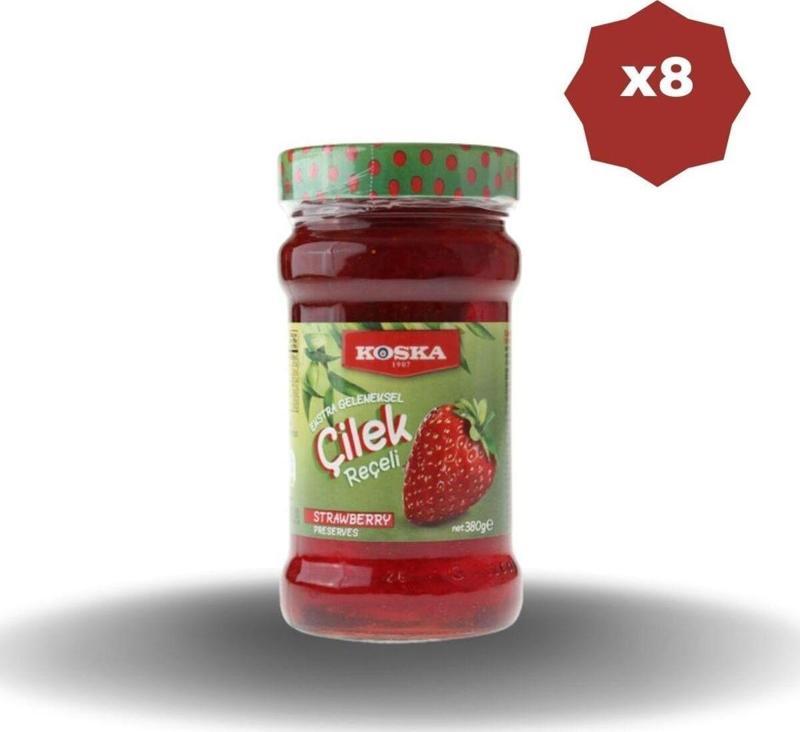 Çilek Reçeli 380 Gr X 8 Adet