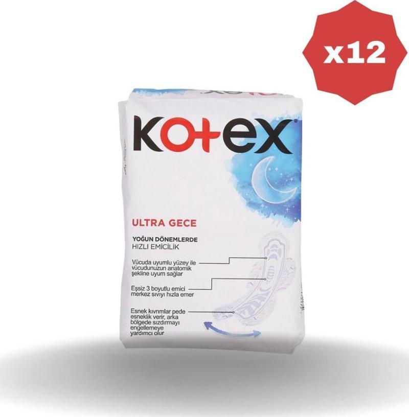 Ultra 4'Lü Paket Gece X 12 Adet