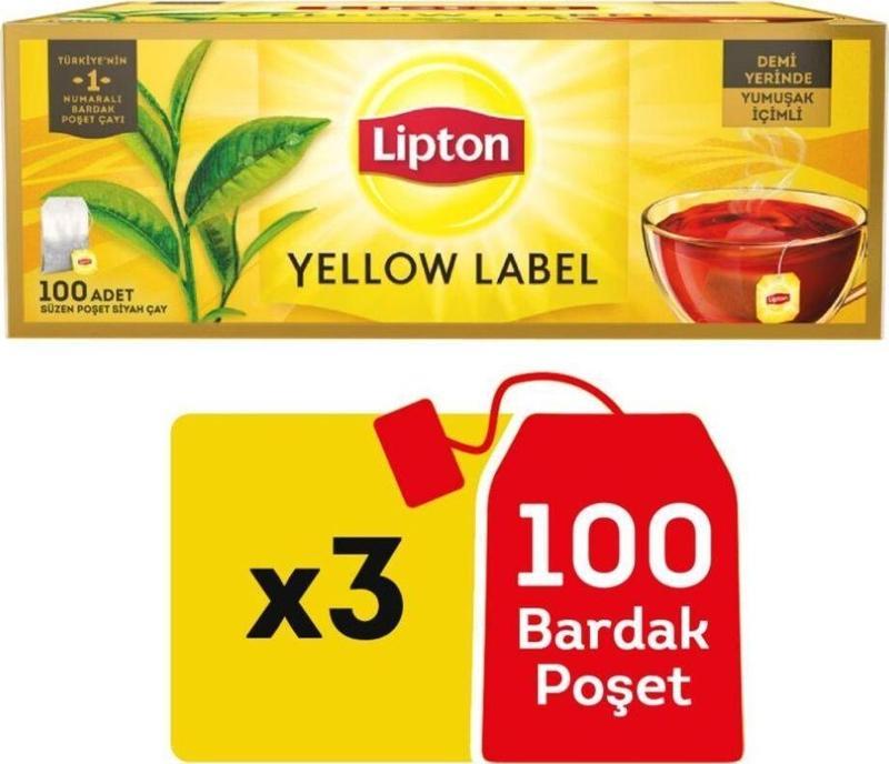 Yellow Label Bardak Poşet 100'Lü X 3 Adet