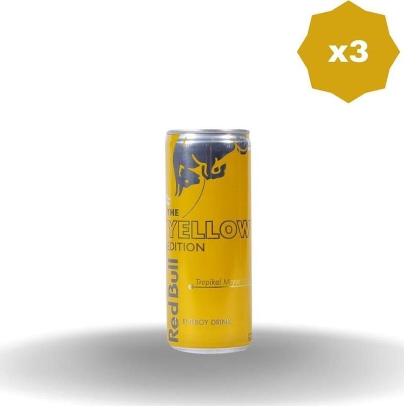 Enerji İçeceği Yellow Edition 250 Ml X 3 Adet