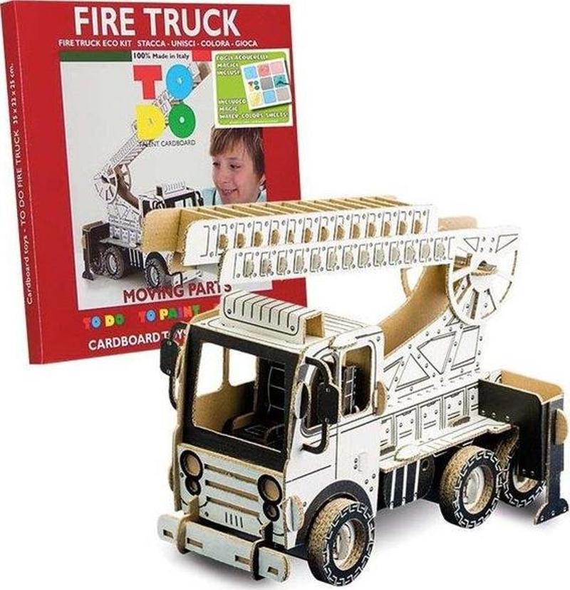 Fire Truck 3D Boyanabilir Maket Ft6004