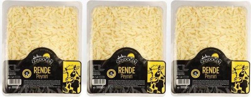 Kaşar Peynir (Rende) 1000gr 3 lü Paket