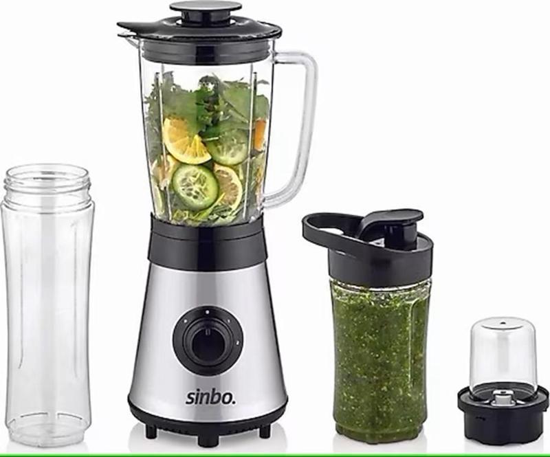 BUZ KIRICI - KAHVE ÖĞÜTÜCÜ HAZNELİ - ŞİŞELİ ÇOK AMAÇLI SMOOTHIE BLENDER 800ML - 500W