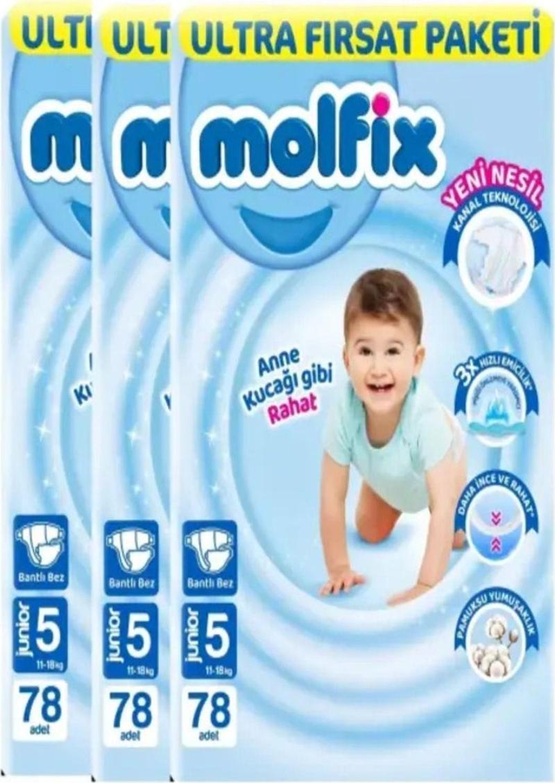 Bebek Bezi 5 Beden Ultra Fırsat Paketi 78x3 234 Adet