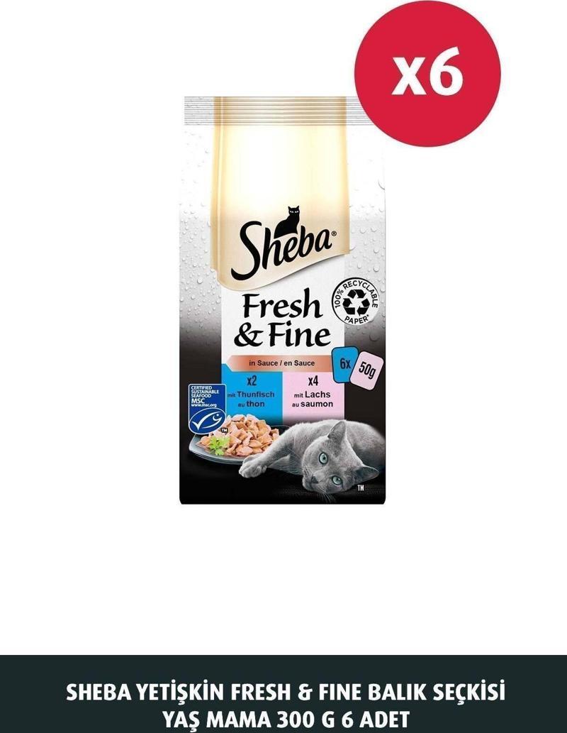 Fresh & Fine Balık Seçkisi Yaş Mama 300 G 6X