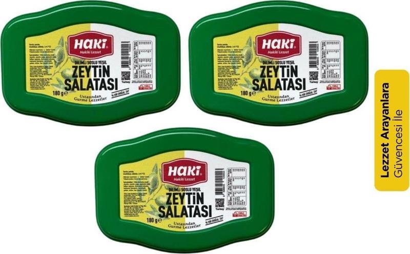 Soslu Yeşil Zeytin Salatası 3'lü Avantaj Paketi