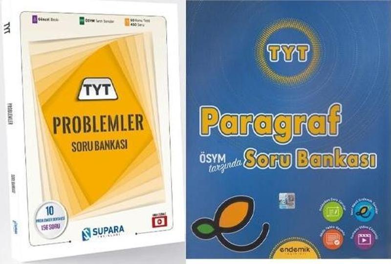 Supara Yayınları 2025 TYT Problem Soru ve Endemik TYT Paragraf Soru 2 Kitap Set