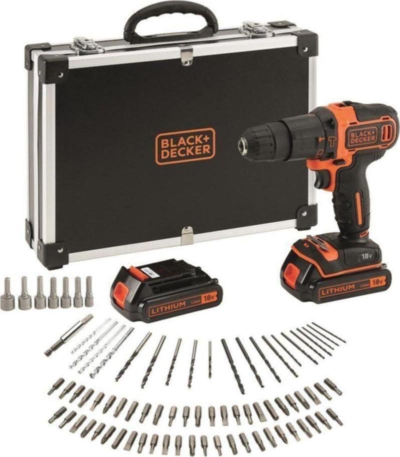 Black+Decker BDCHD18BAFC Çift Akülü Vidalama Makinesi