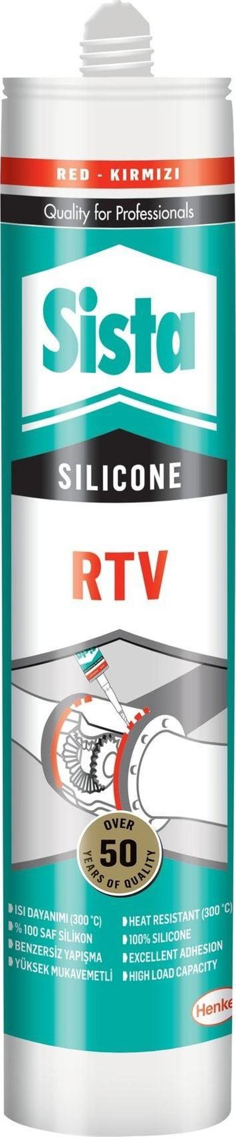 15'li Paket Rtv Silikon Sıvı Conta (300° C) Kırmızı 310 ml