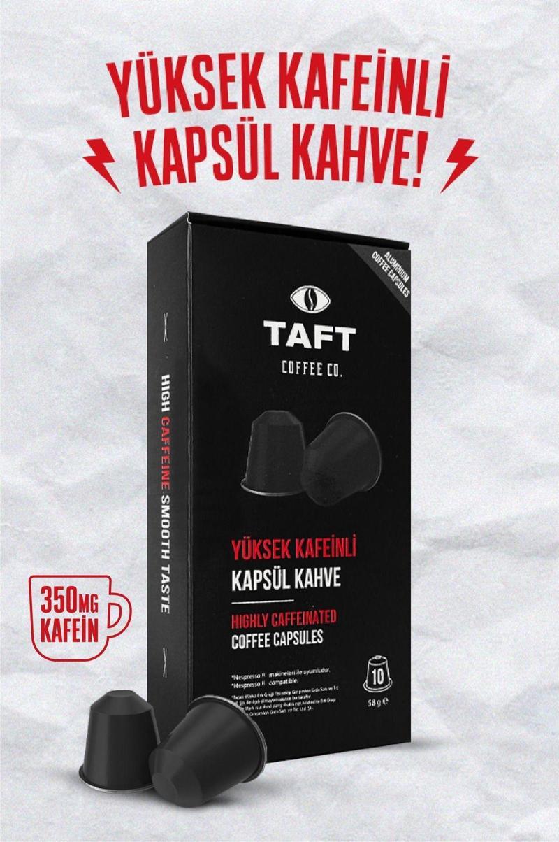 Taft Yüksek Kafeinli Kapsül Kahve - 10'Lu - Alüminyum