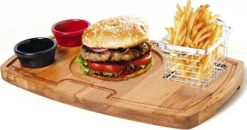 Burger Servis Sunum Tahtası ve Seti GRV-1804