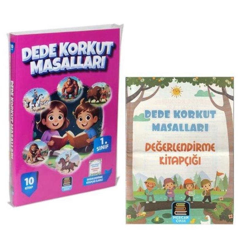 1. Sınıf Dede Korkut Masalları Seti - 10 Kitap Takım Değerlendirme Kitapçığı İlaveli