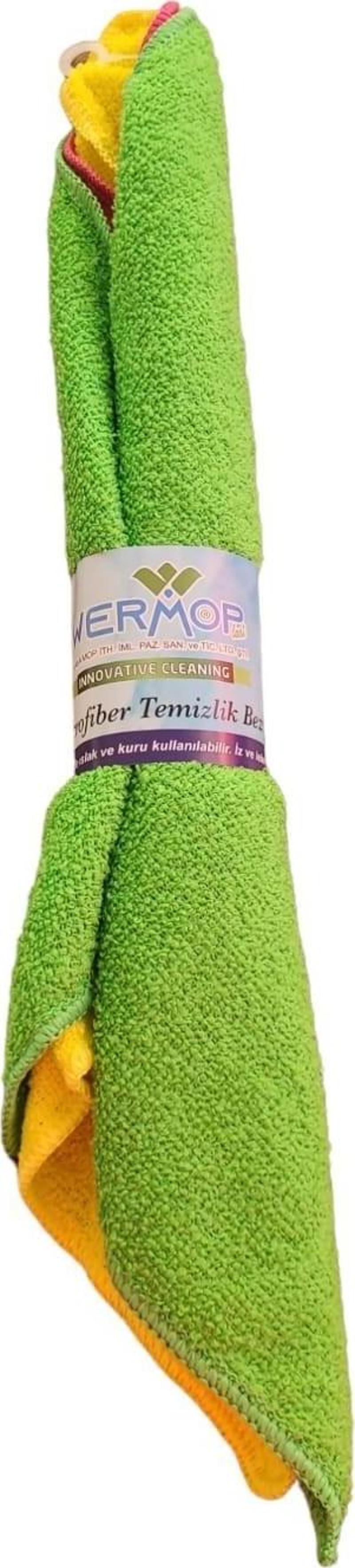 Mikrofiber Temizlik Bezi Overloklu Eko 3lü 30x30