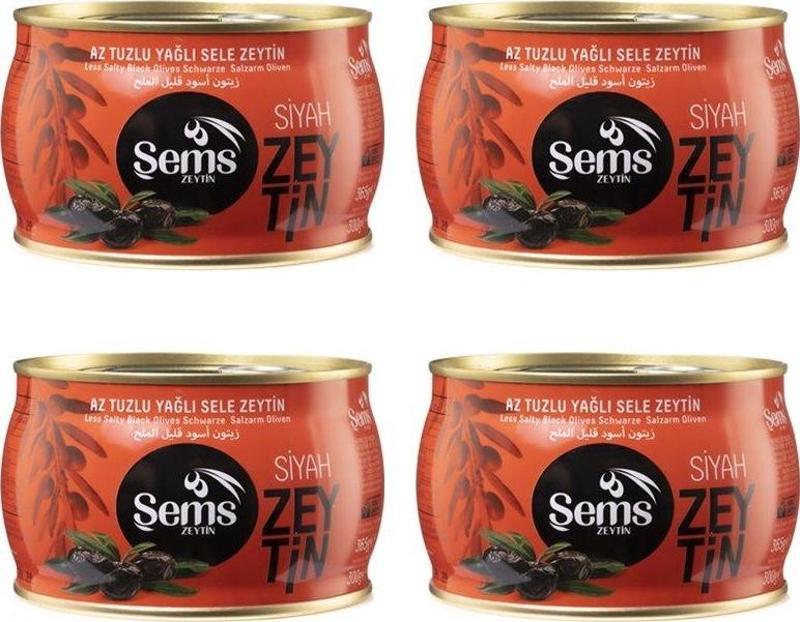 Siyah Zeytin 291-320 Kalibre 300 gr 4'lü