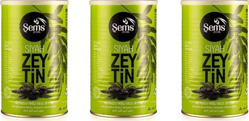 Siyah Zeytin 351-380 Kalibre 900 gr 3'lü