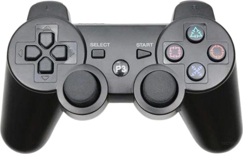 P3 Doubleshock PS3 Playstation 3 için Uyumlu Kablosuz Titreşimli Oyun Kolu Gamepad Joystick Controller Siyah