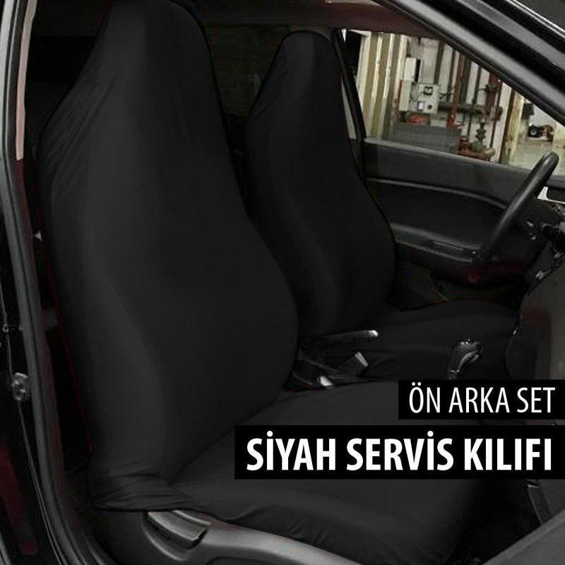 Renault Fluence Uyumlu Koltuk Kılıfı Servis Kılıfı - Siyah