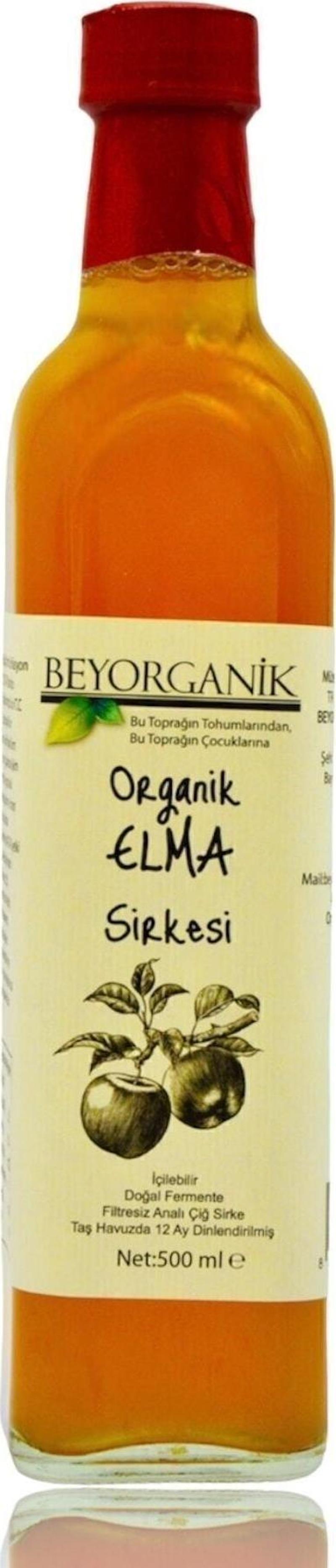 Organik Yıllanmış Elma Sirkesi Içilebilir Doğal Fermantasyon 500 Ml