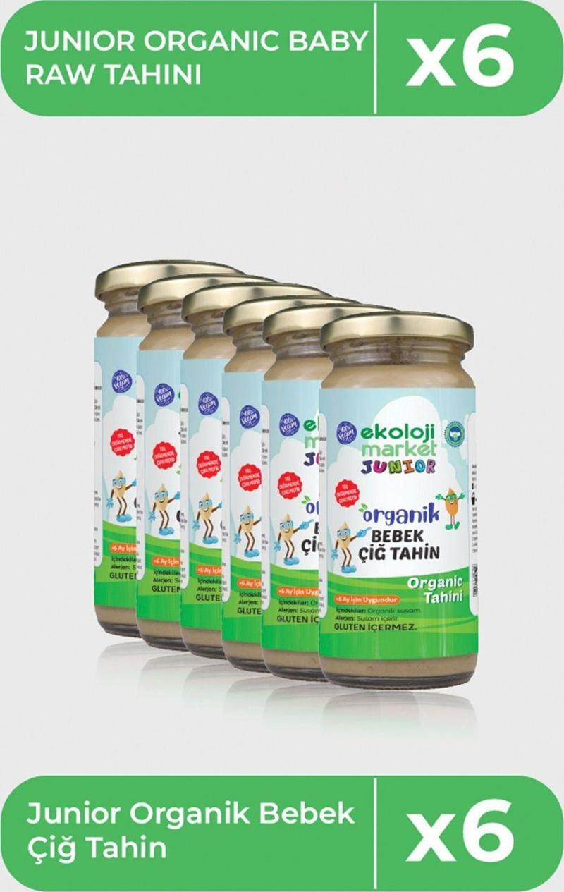 Organik Bebek Çiğ Tahin 230 Gr 6 Lı Paket Organic Baby Raw Tahini 230 Gr 6 Pack