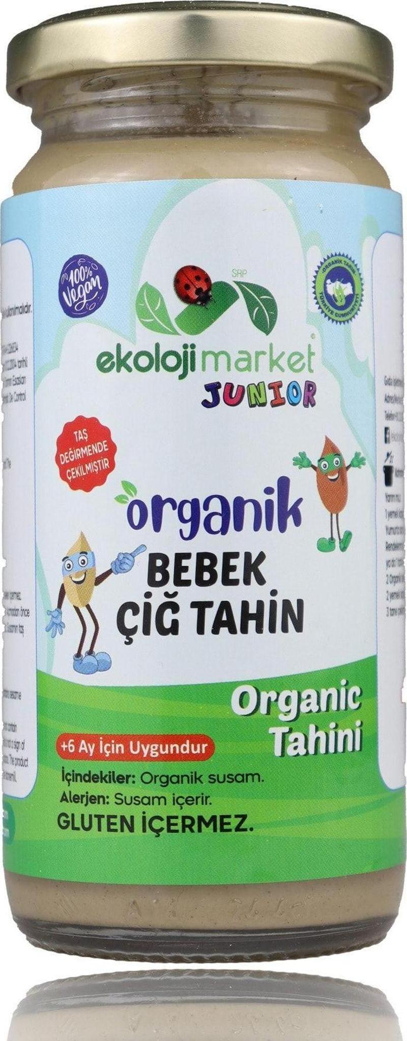 Organik Bebek Çiğ Tahin Glutensiz Taş Değirmende Çekilmiştir 230 Gr