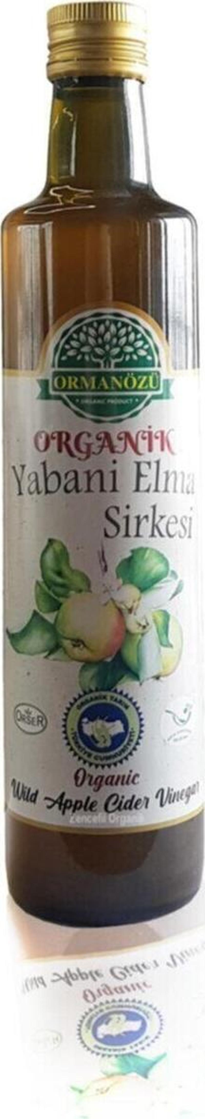 Organik Elma Sirkesi - Yabani Elma Sirkesi 500 Ml Organik Sertifikalı