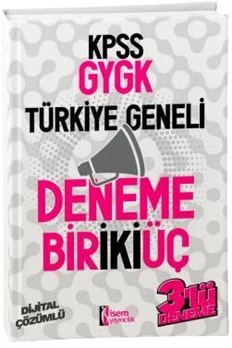 2024 KPSS Genel Yetenek Genel Kültür Türkiye Geneli Deneme 1-2-3