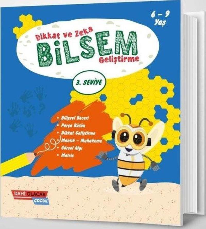 Dahi Olacak Çocuk Yayınları Dikkat ve Zeka Bilsem Geliştirme - 3. Seviye - Kolektif