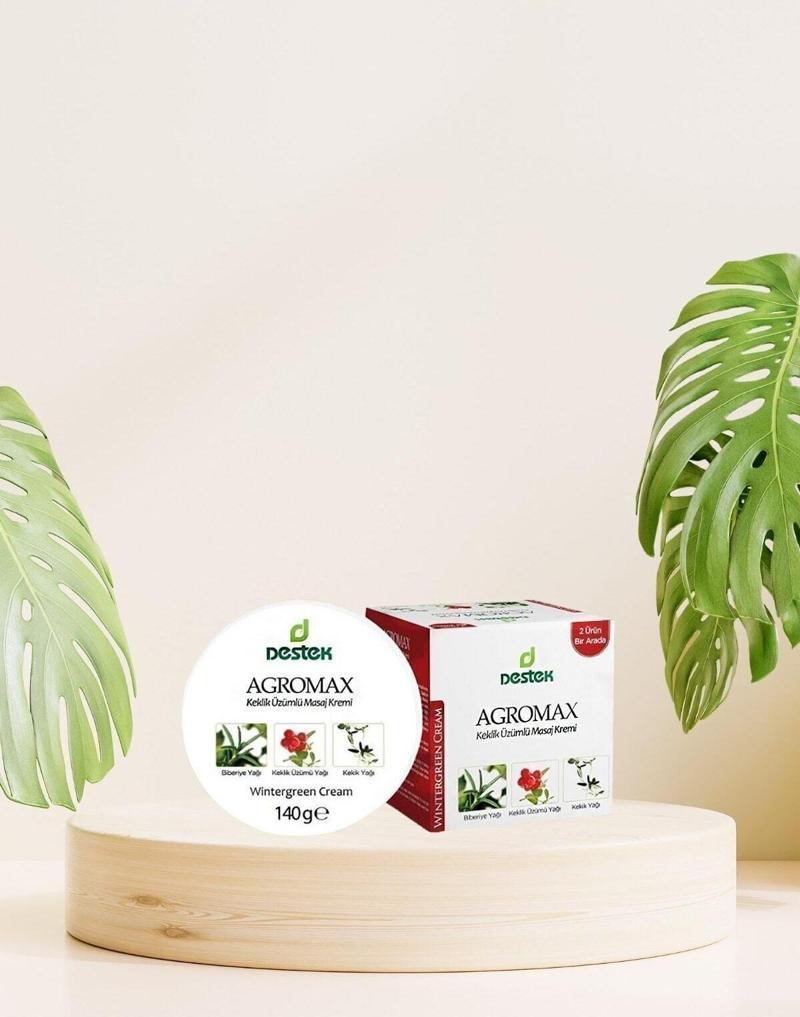 Agromax Keklik Üzümü Içeren Masaj Kremi Seti 185 gr (2 ÜRÜN)