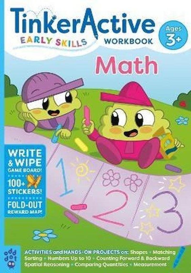 TinkerActive Early Skills Math Workbook Ages 3+