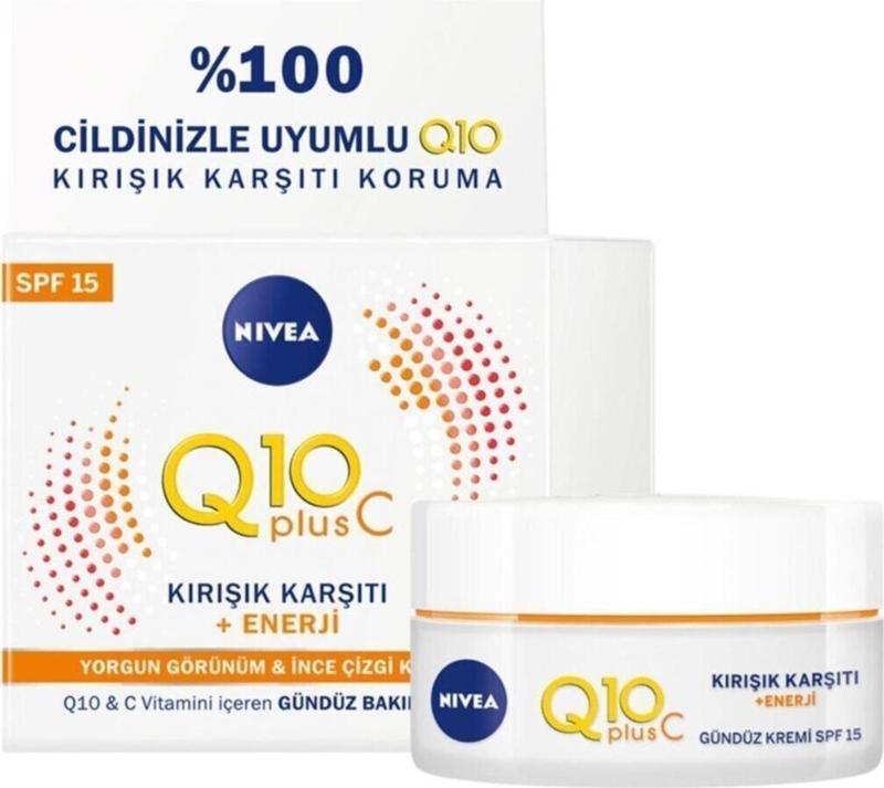 Q10 Plus C Kırışık Karşıtı + Enerji Gündüz Bakım Kremi 50ml