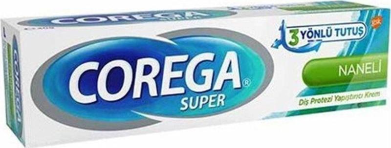 Corega Super Protez Yapıştırıcı Krem Naneli 40 Gr