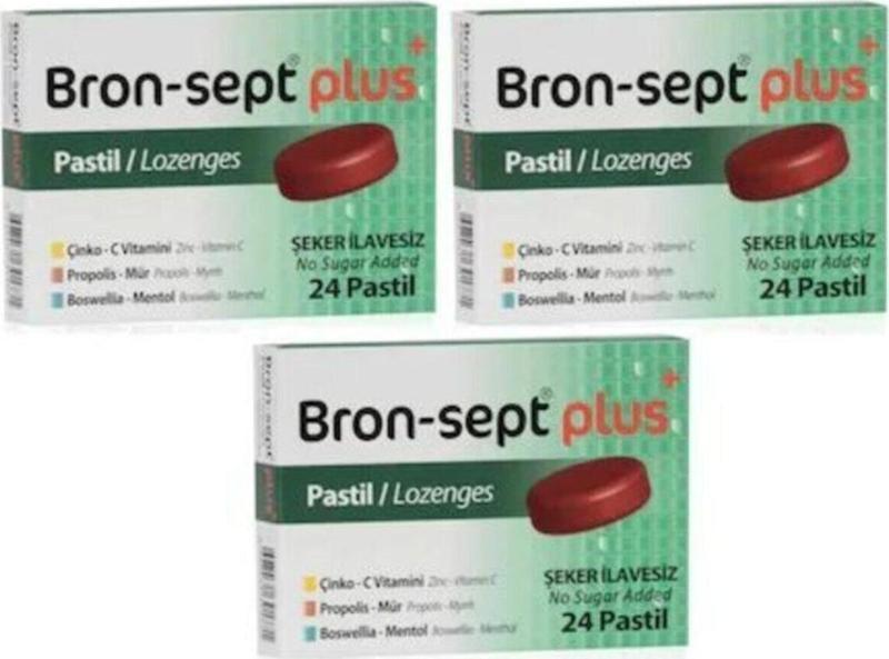 Bron-sept Plus Pastil Propolis 24 Pastil 3 Adet