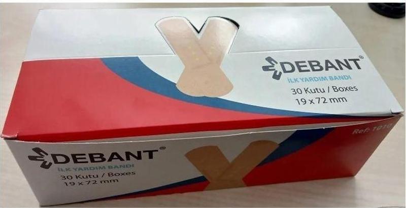 Debant Bez Yarabandı 19X72MM - 1 Kutu 10*30 Adet