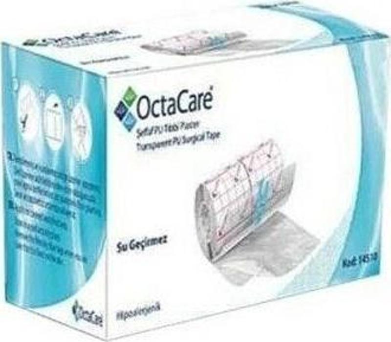 OctaCare 14110 Şeffaf PU Tıbbi Su Geçirmez Flaster 10mx10cm