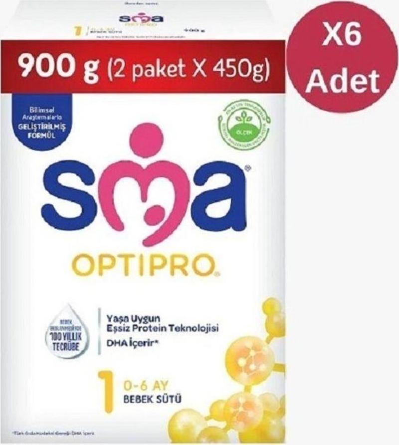 Optipro 1 Probiyotik Bebek Sütü 6'lı 900 gr