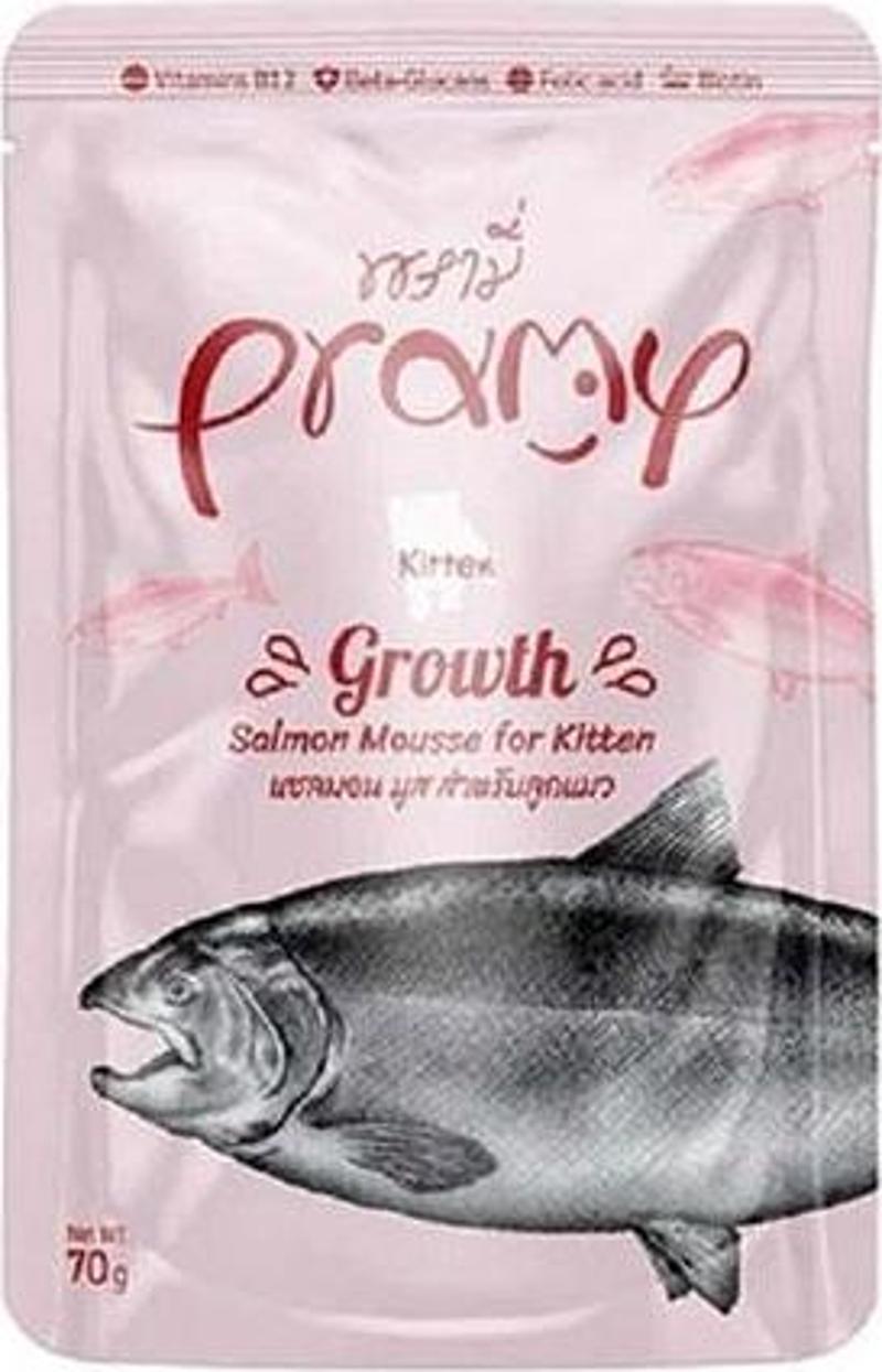 Growth Somonlu Mousse Yavru Kedi Konservesi 70 Gr