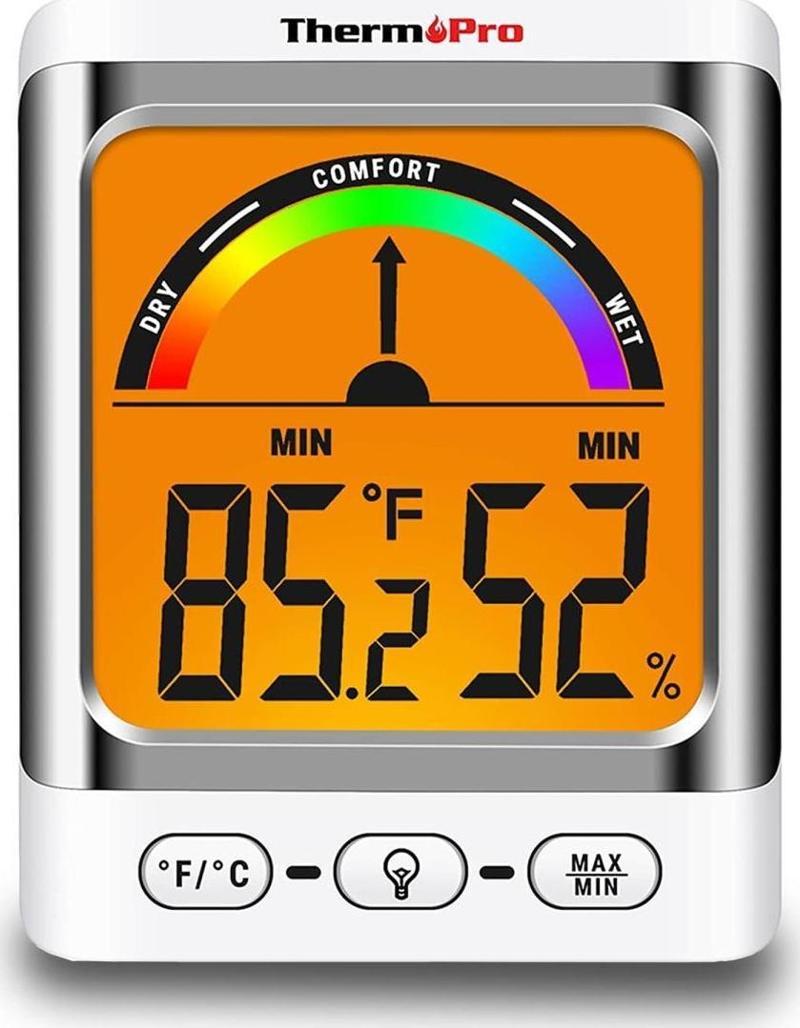 TP52 Konfor Göstergesi Kadranlı İç Mekan Dijital Sıcaklık ve Nem Ölçer Termometre