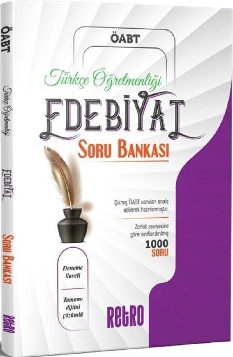 Retro Yayıncılık ÖABT Türkçe Öğretmenliği Edebiyat Soru Bankası