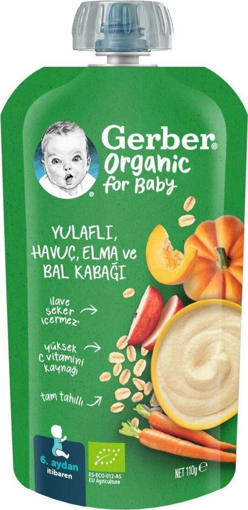 Organik Yulaflı Elma, Havuç Ve Balkabaklı Püre 110g