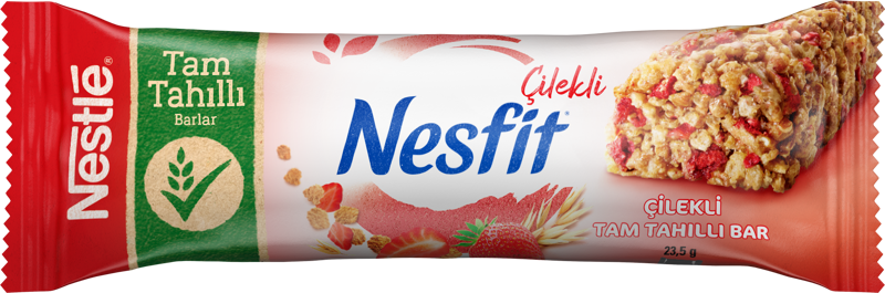 Nesfit Çilekli Tam Tahıllı Bar 23,5 gr