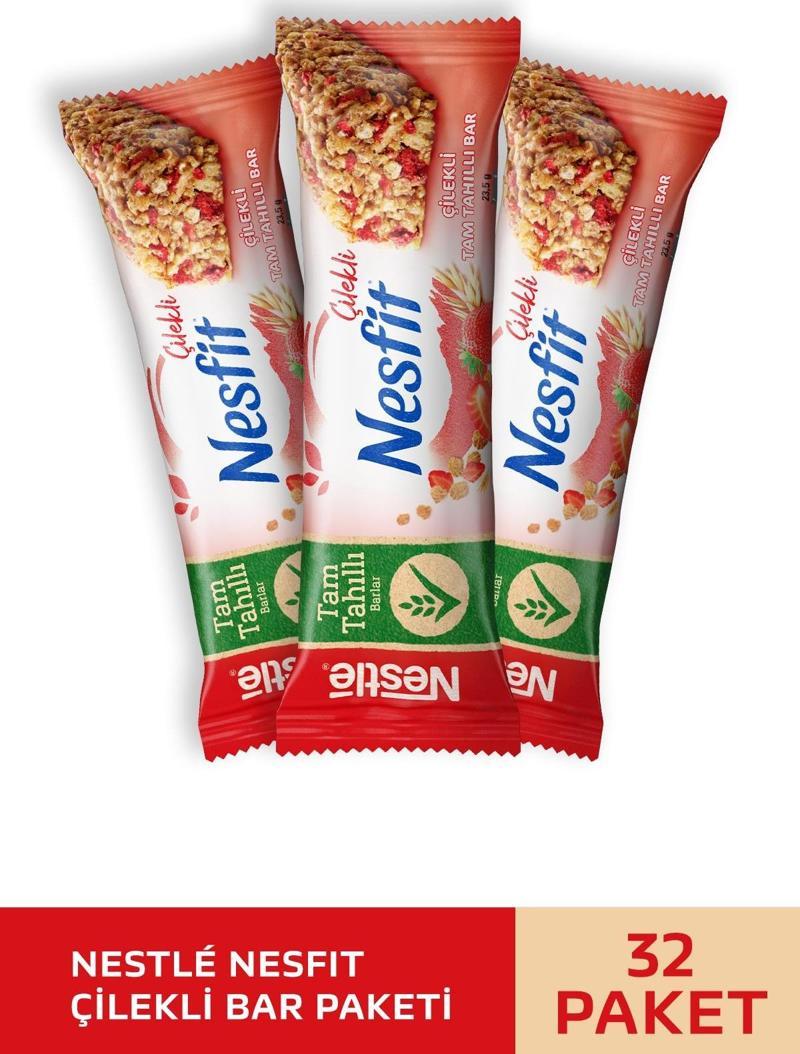 Nesfit Çilekli Tam Tahıllı Bar 32x23,5g