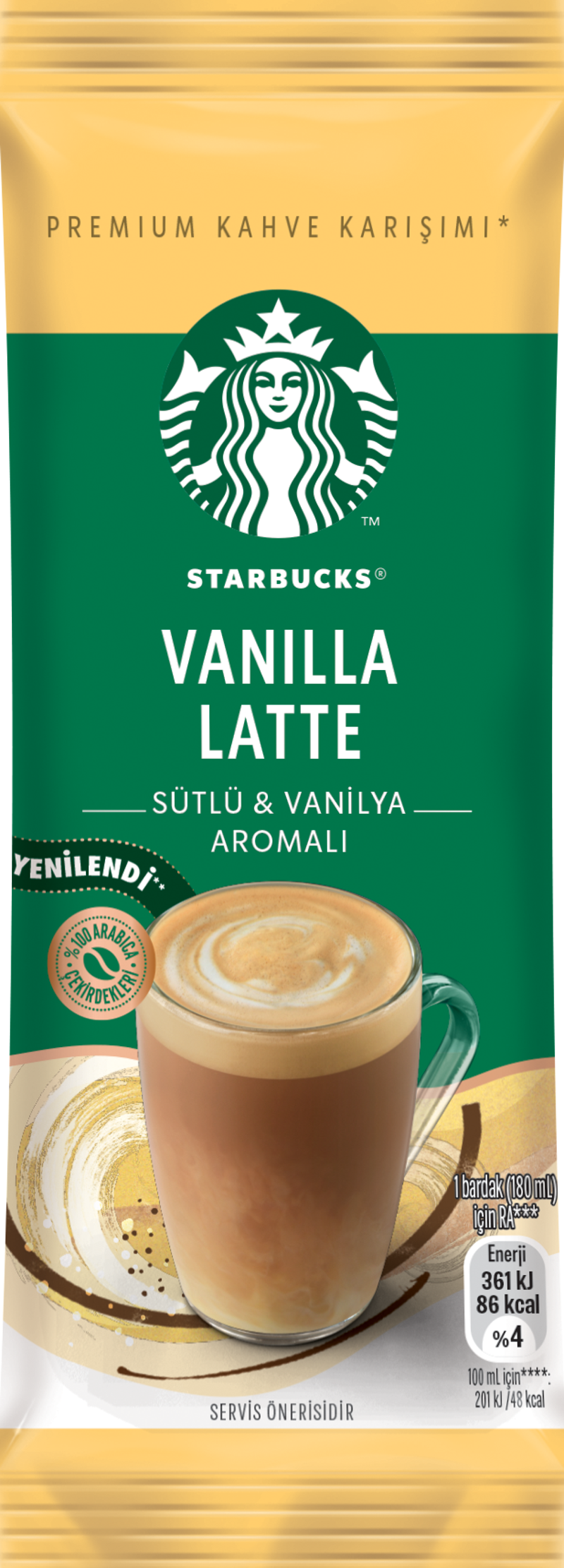 Starbucks Vanilla Latte Premium Kahve Karışımı 21.5g