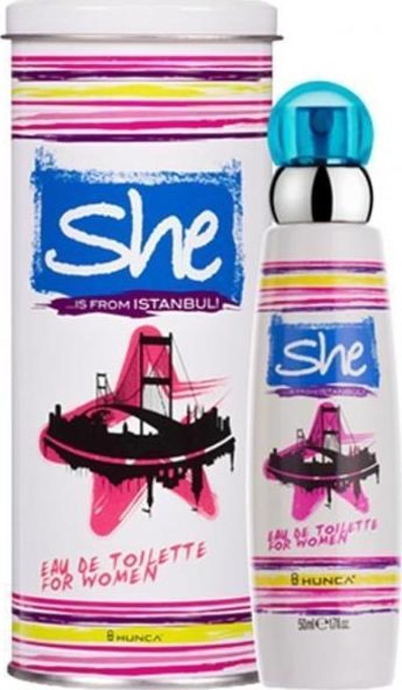 Hunca She Istanbul  Edt 50 ml Kadın Parfümü