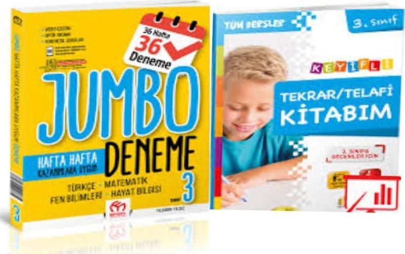 3. Sınıf Jumbo Tüm Dersler 36'lı Deneme Ve Tekrar Telafi Kitabım