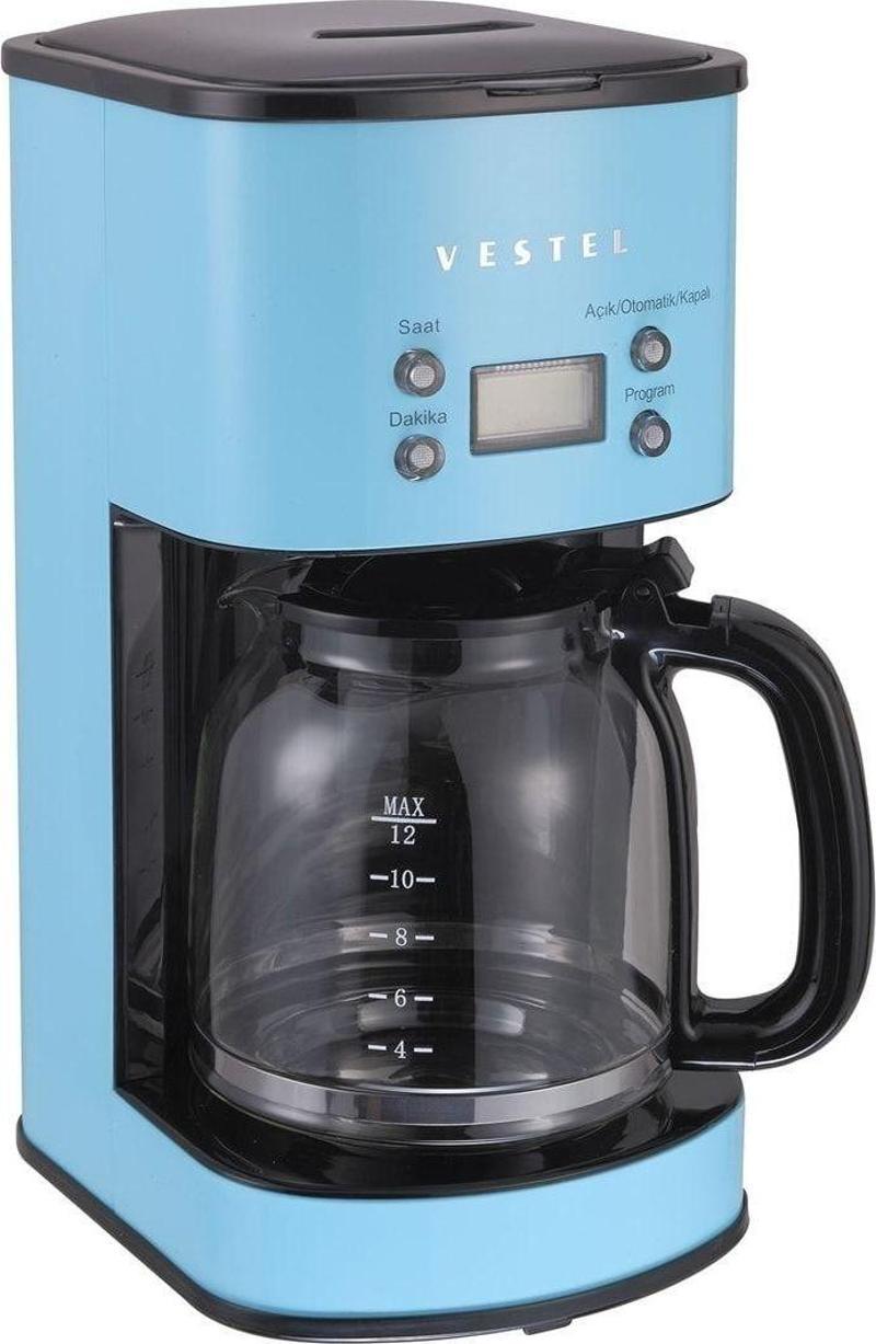 Retro Filtre Kahve Makinesi Düş Mavisi