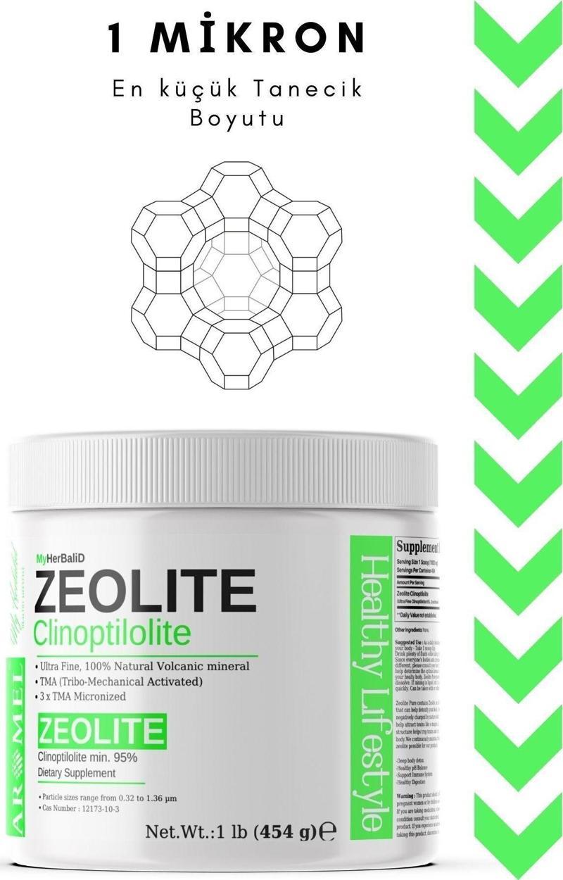 Zeolit Tozu | 454 Gr | Ultra Fine | Mikronize Aktif Zeolit, Clinoptilolite