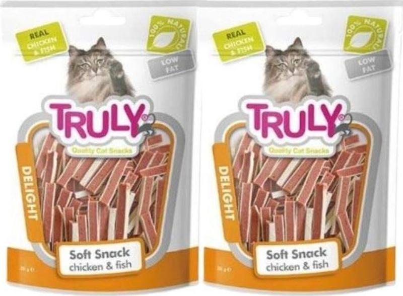 Delight Soft Snack Yumuşak Tavuk & Balık Sandiviç  Kedi Ödül Maması 50 Gr x 2 Adet