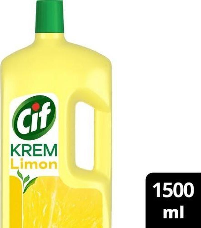 Krem 1500 Ml Limon Kokulu Yüzey Temizleyici