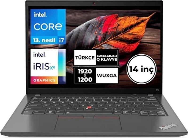 Thinkpad T14 Gen 4 14"  21HES9GK00 015 i7-1355U 16 GB 512 GB SSD 14" WUXGA FREEDOS